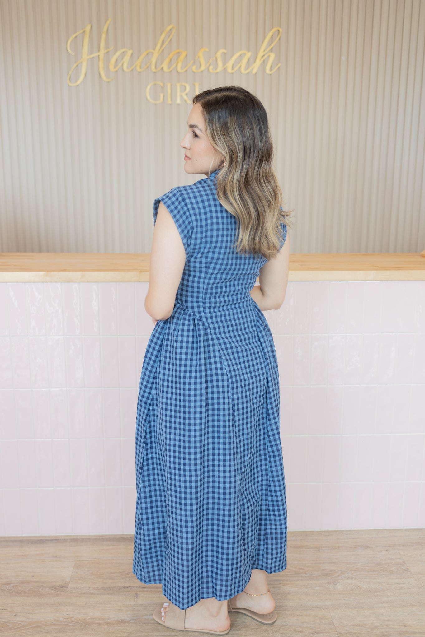 BRISSA BLUE MIDI DRESS