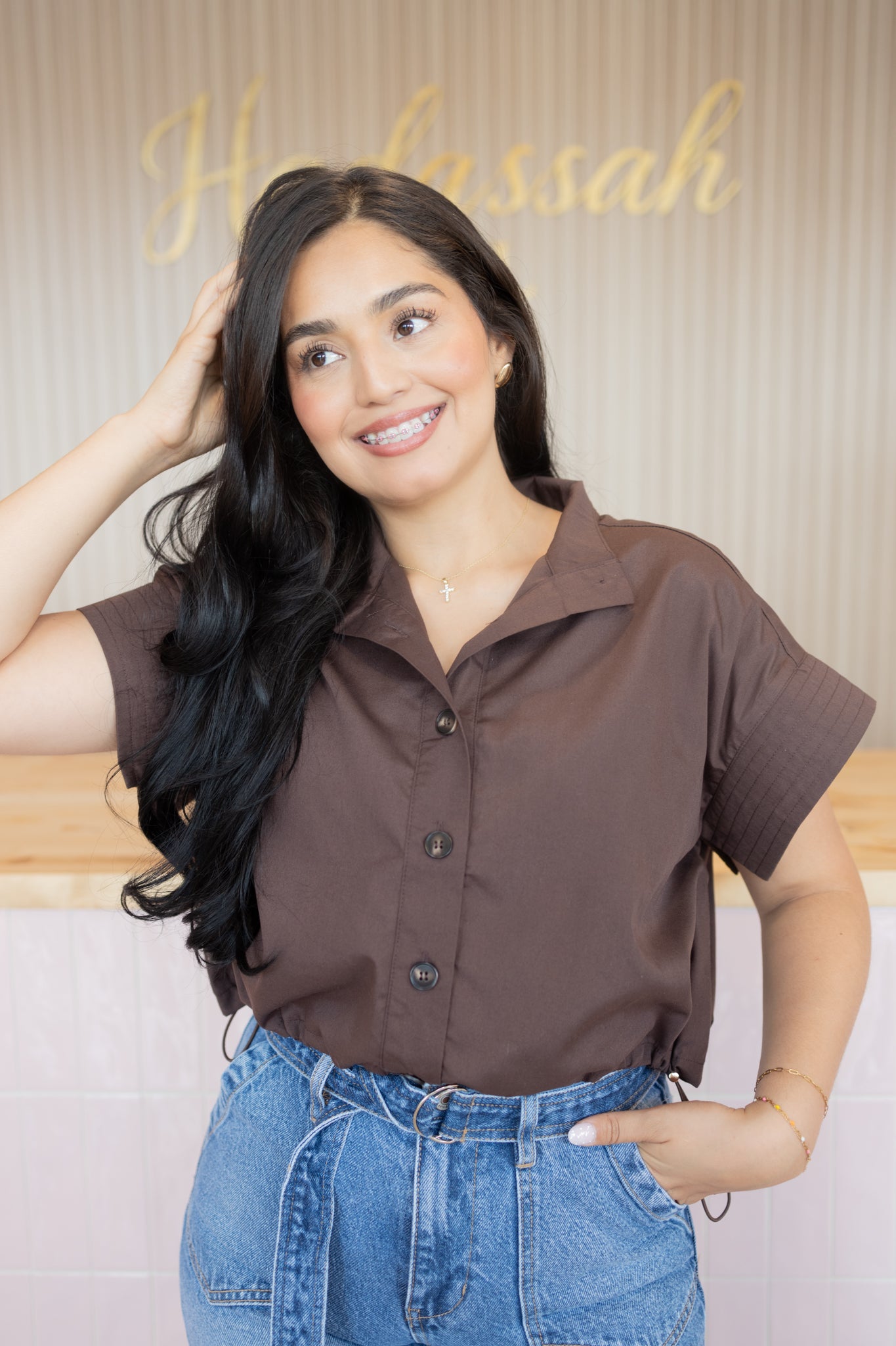 ADA BROWN TOP