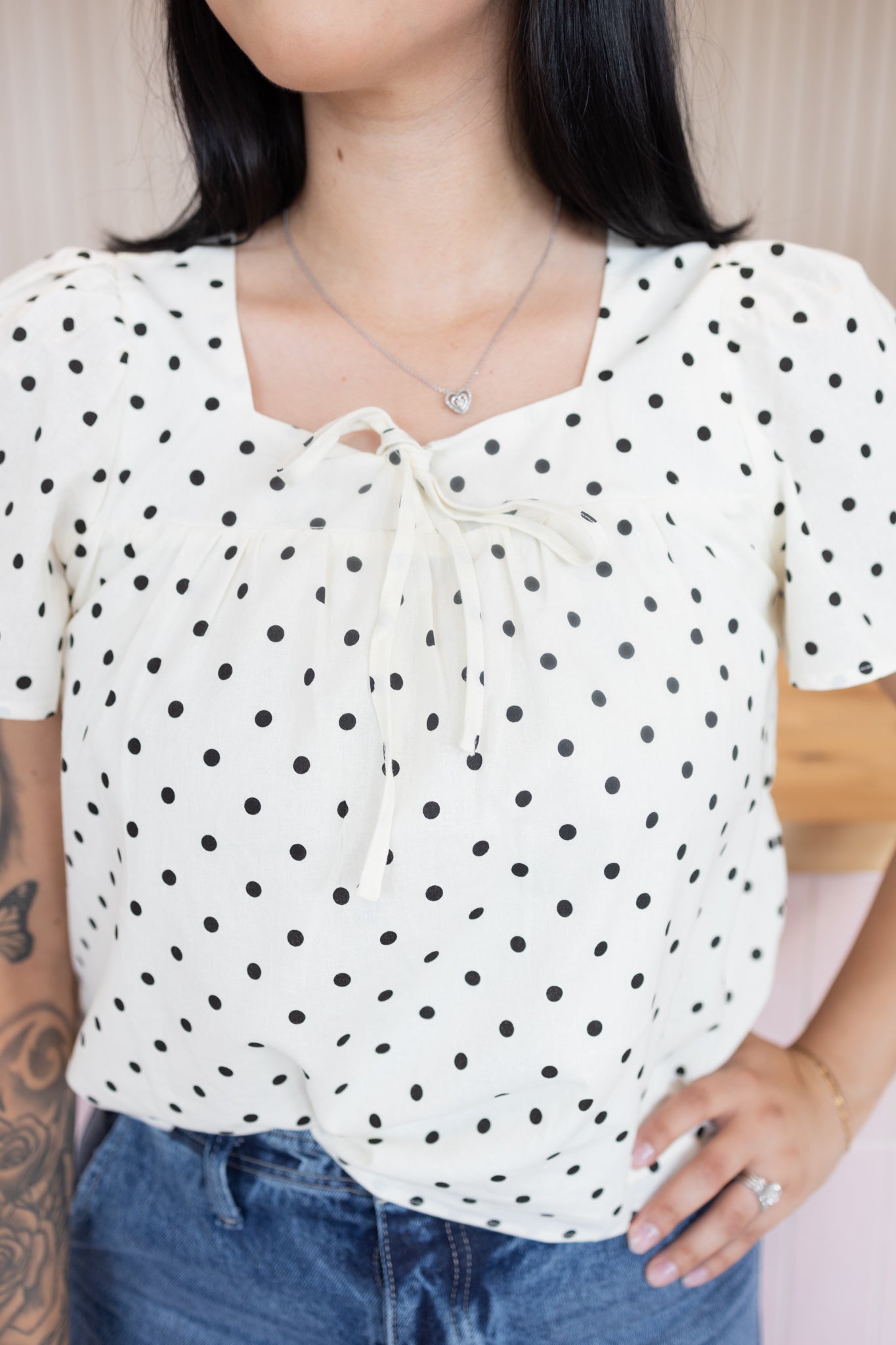 Hallie polk dot blouse(mommy & me)