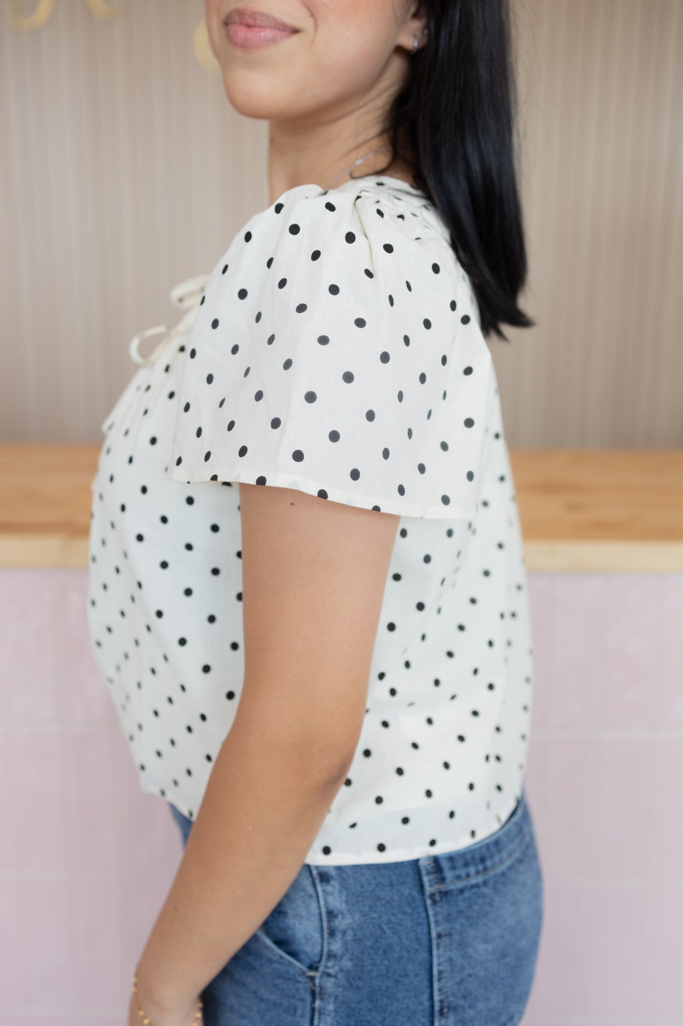 Hallie polk dot blouse(mommy & me)