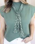 Load image into Gallery viewer, MAEVE OLIVE GREEN BLOUSE

