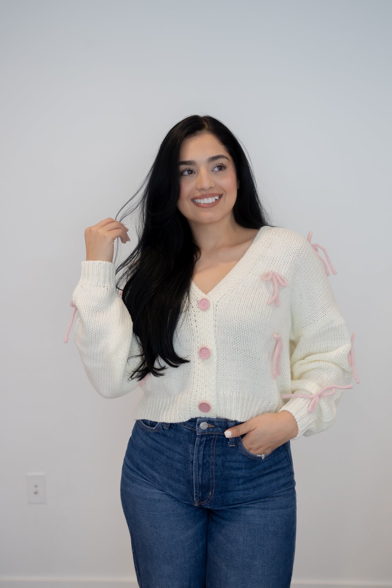 Shortcake Bow Cardigan