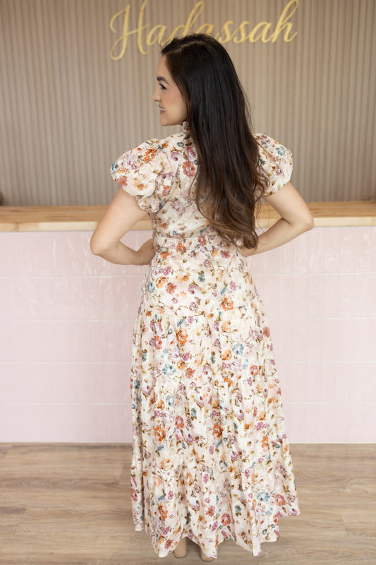 Emma Cream Maxi Dress