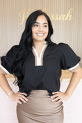 Load image into Gallery viewer, Madelyn Black Blouse

