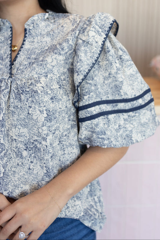 Joy Blue Blouse