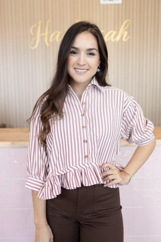 Victoria Pink Blouse