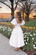 Load image into Gallery viewer, Pretty In Petals White Dress
