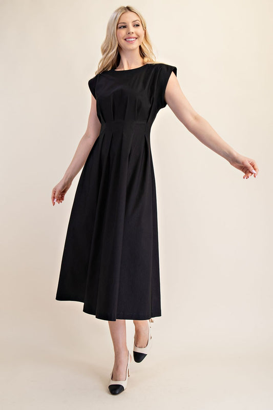 Antonella Black Midi Dress