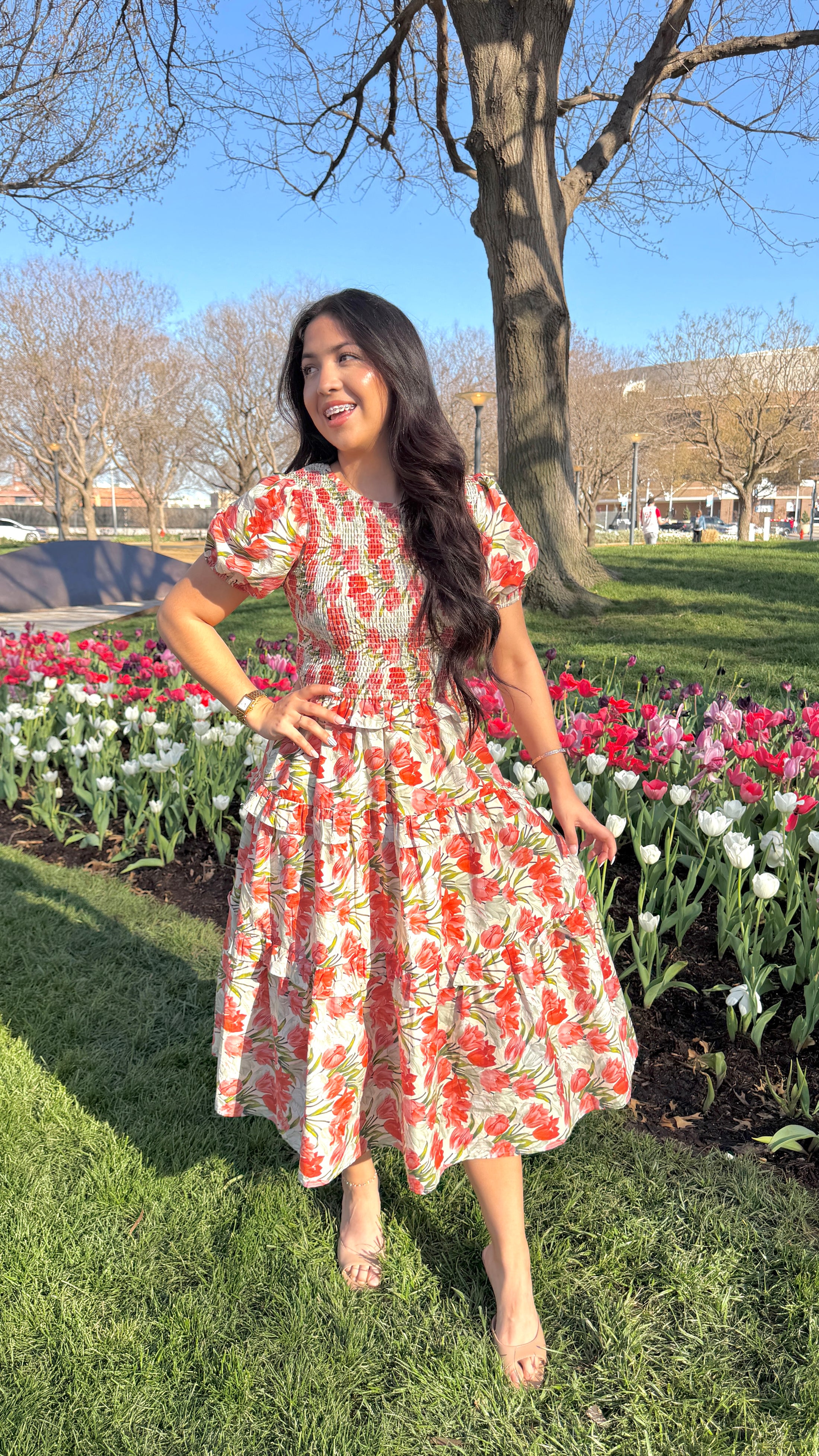 Tulip Kiss Midi Dress