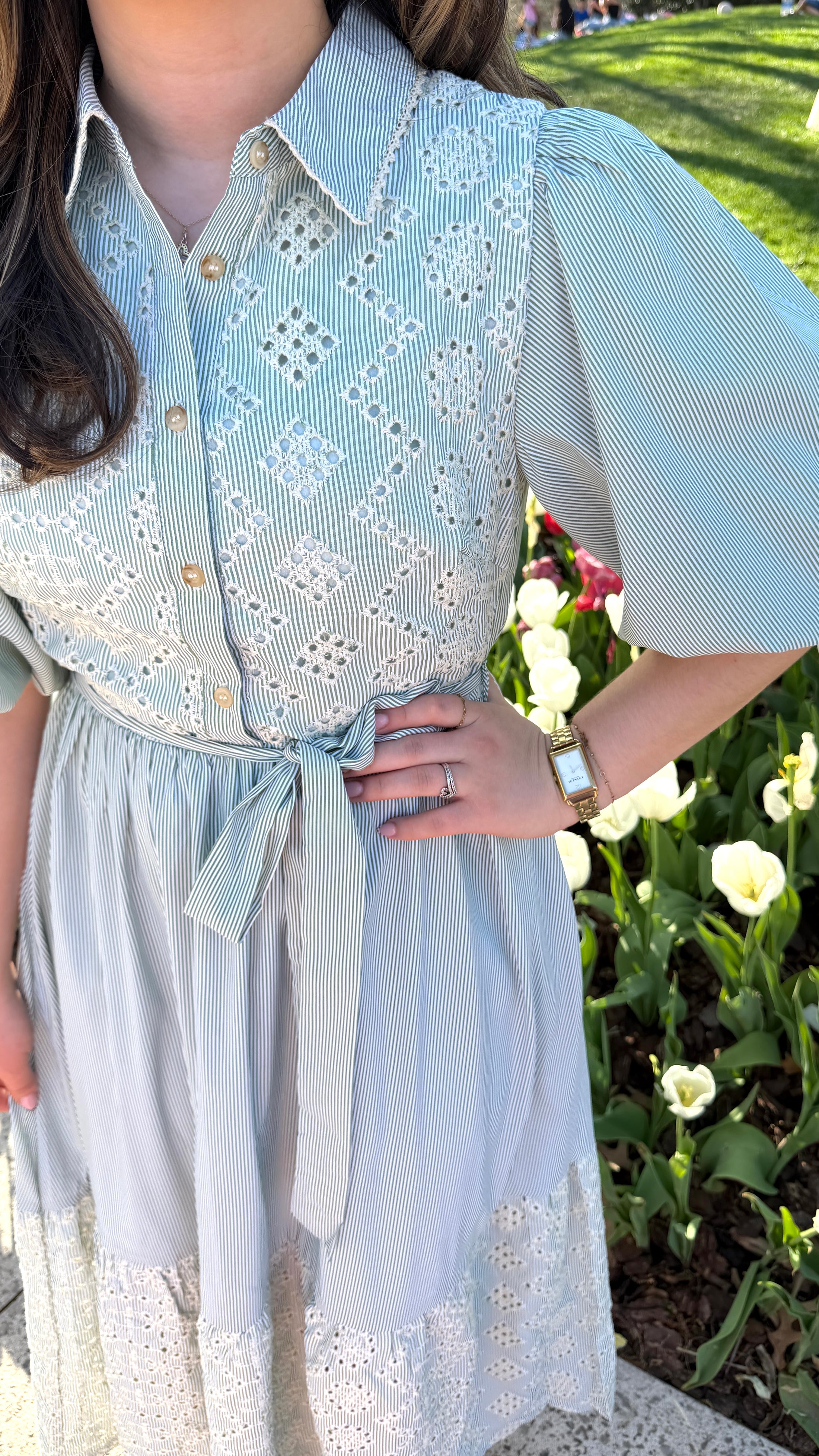 Marina Green Midi Dress