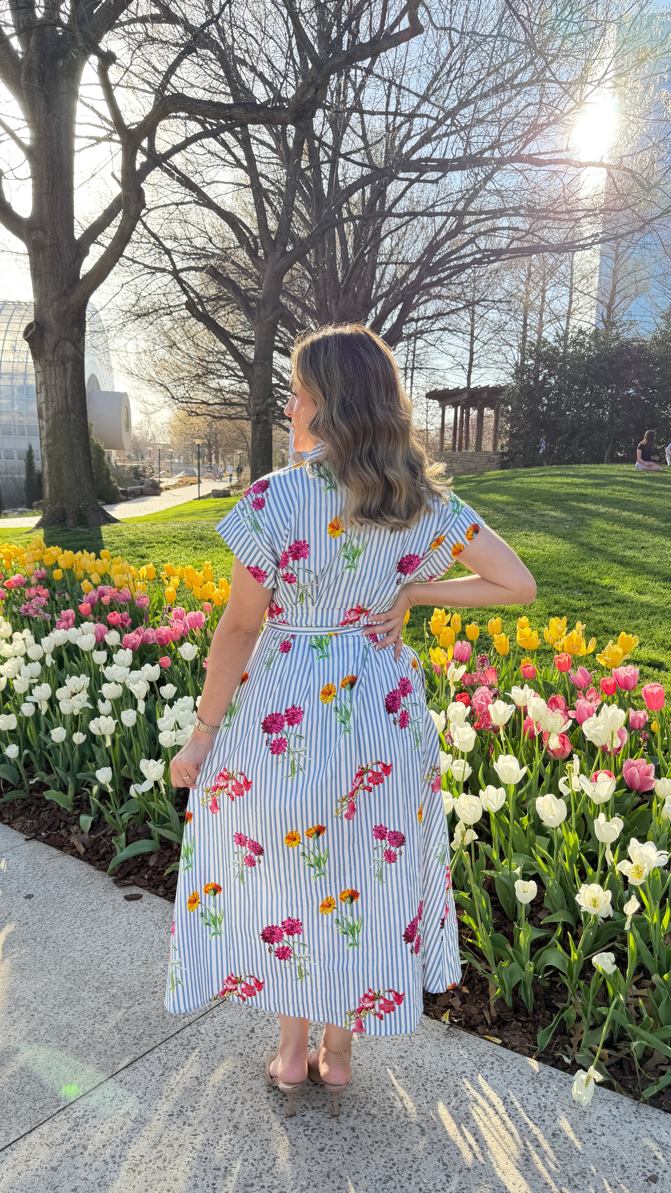 Spring Bloom Blue Dress