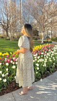 Load image into Gallery viewer, Serene Bloom Cream Midi Dress
