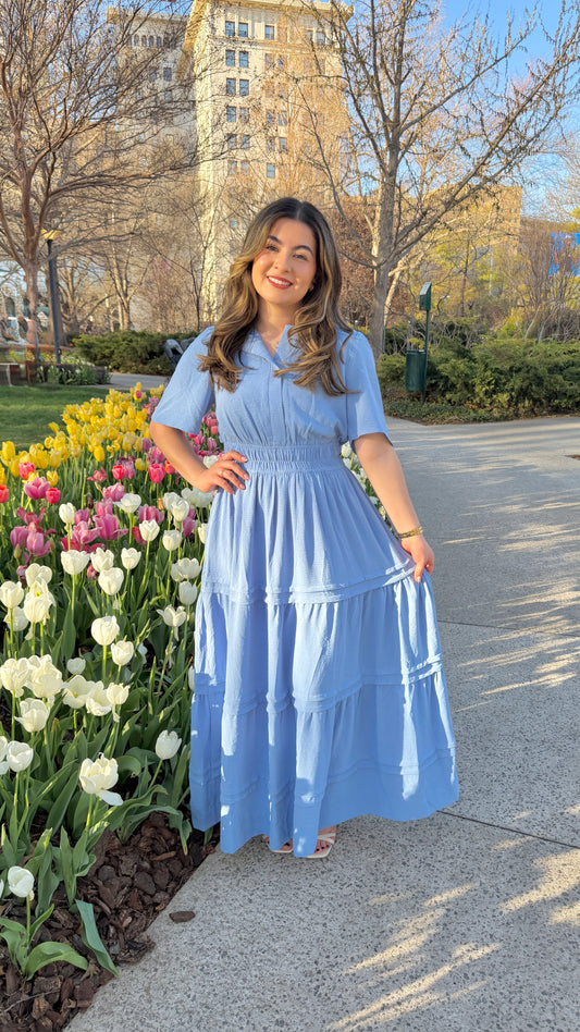 Sunday morning Blue Dress