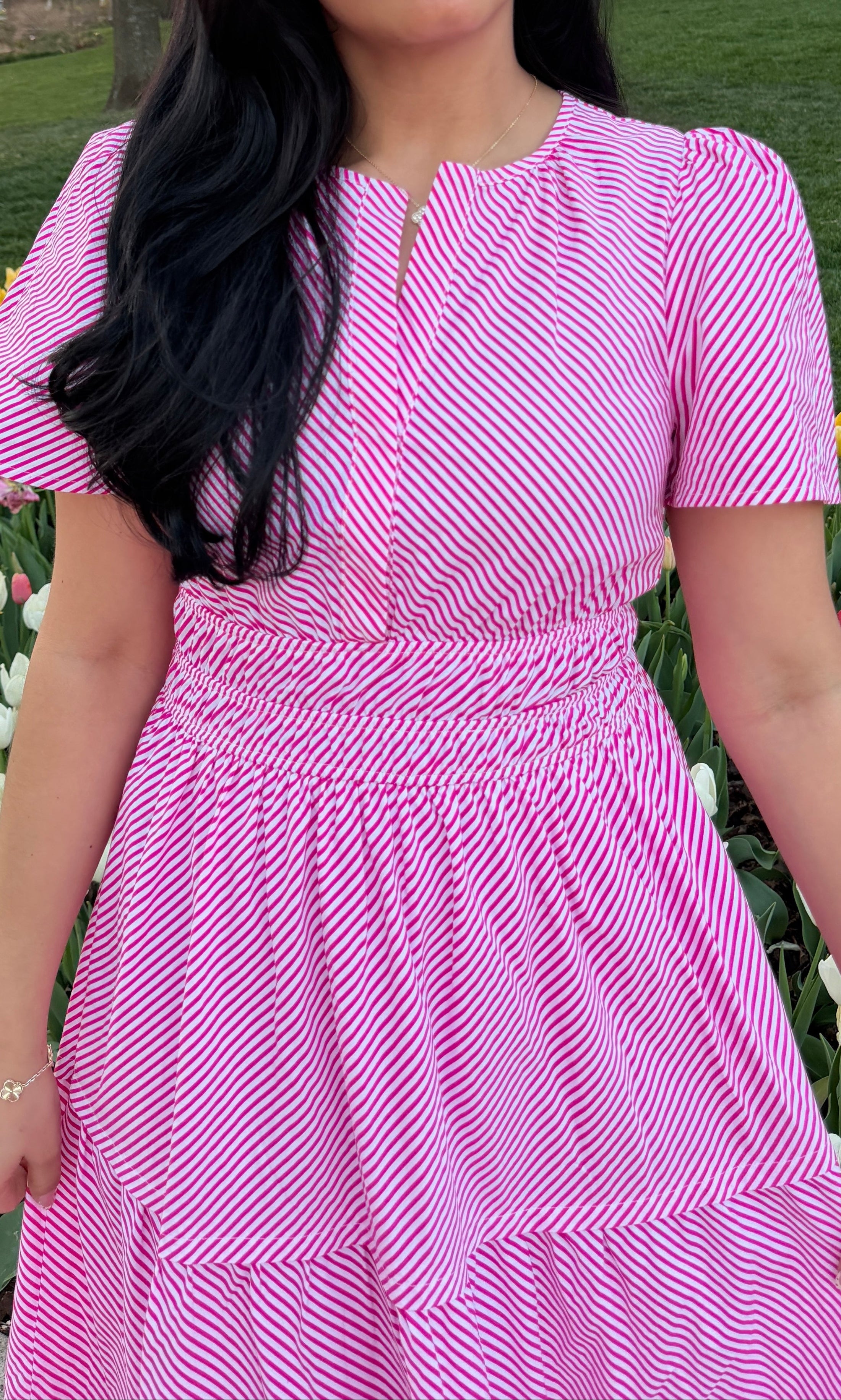 Blush Bloosom Midi Dress