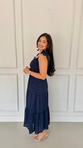 Load image into Gallery viewer, Analeia Navy Midi Dress
