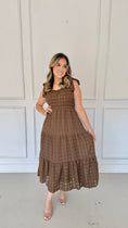 Load image into Gallery viewer, analeia brown midi dress
