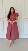 Load image into Gallery viewer, emmeline red midi dress
