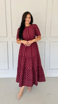 Load image into Gallery viewer, ELIANNA WINE DRESS
