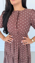 Load image into Gallery viewer, ELIANNA BROWN DRESS
