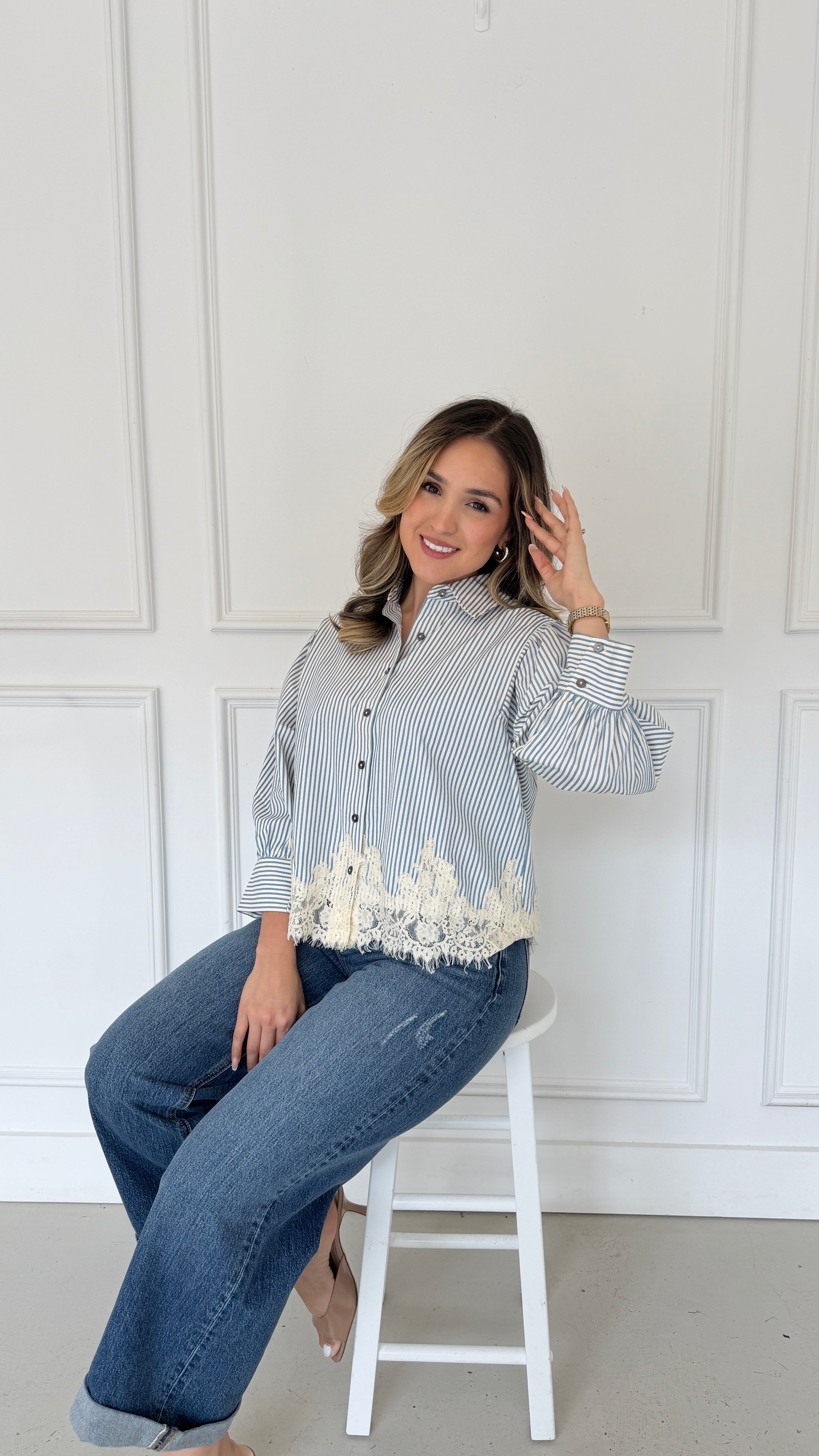 JANETTE BLUE TOP
