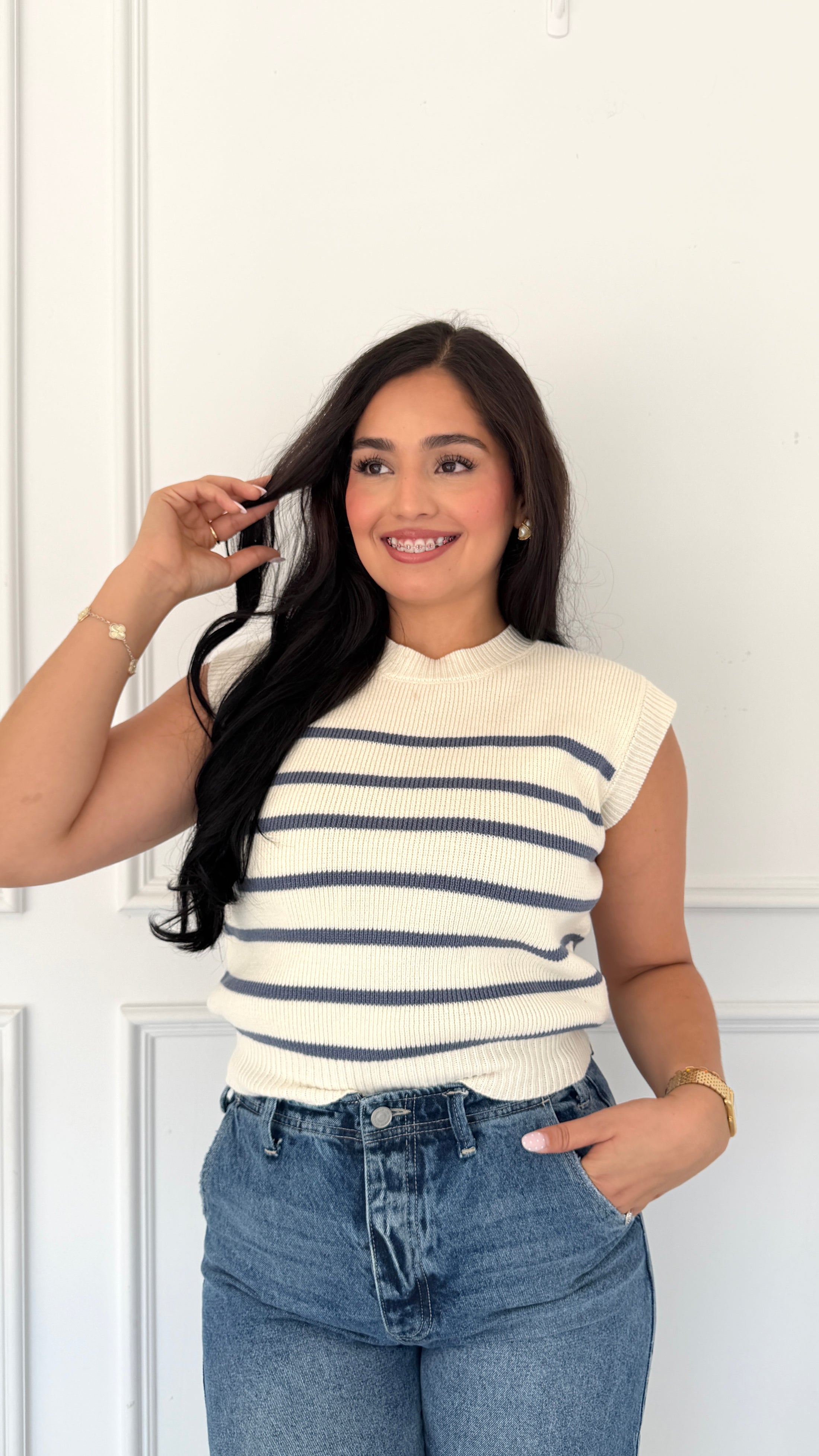 Janee stripe top