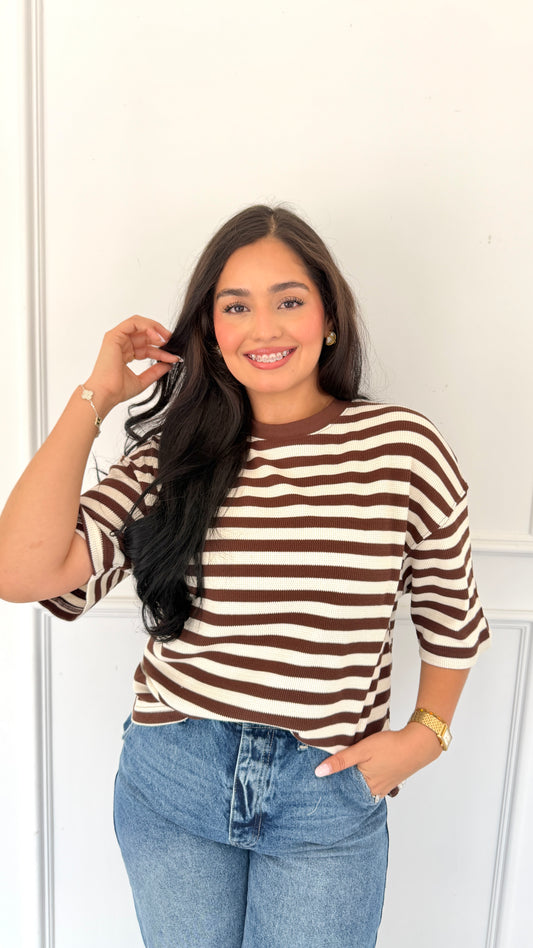 Alora brown top