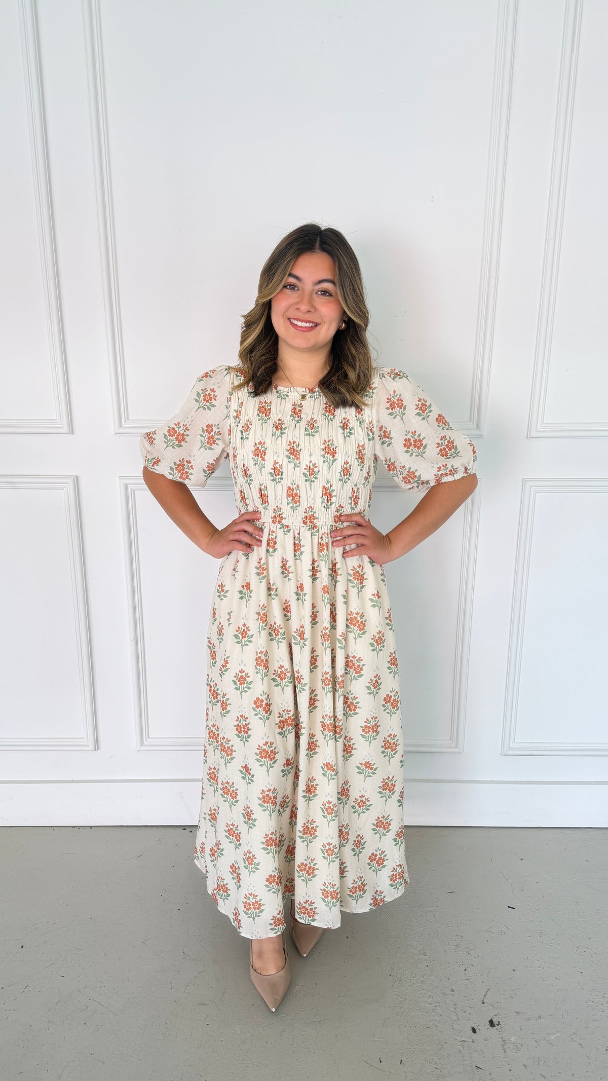 DINORA CREAM DRESS