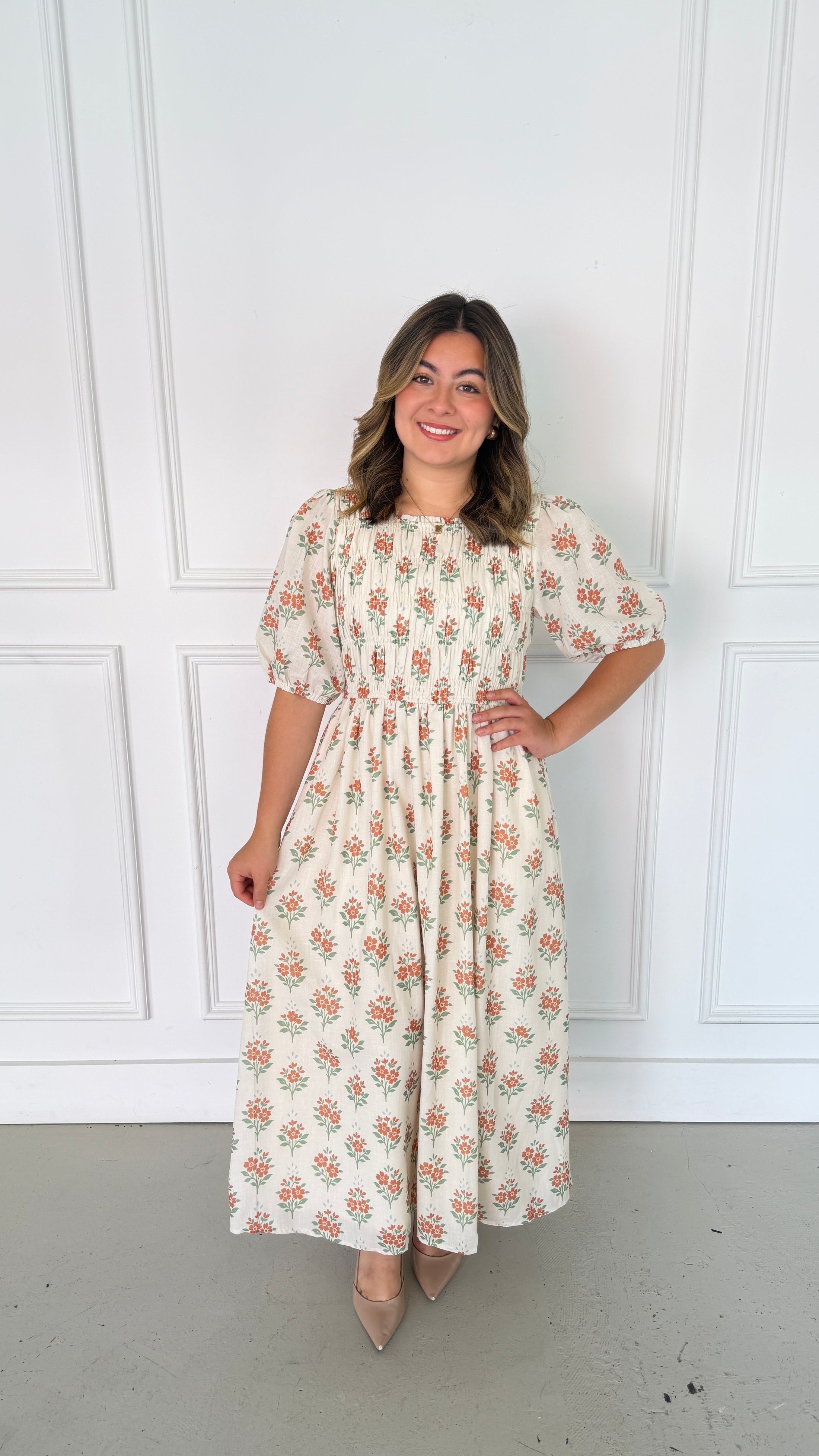 DINORA CREAM DRESS