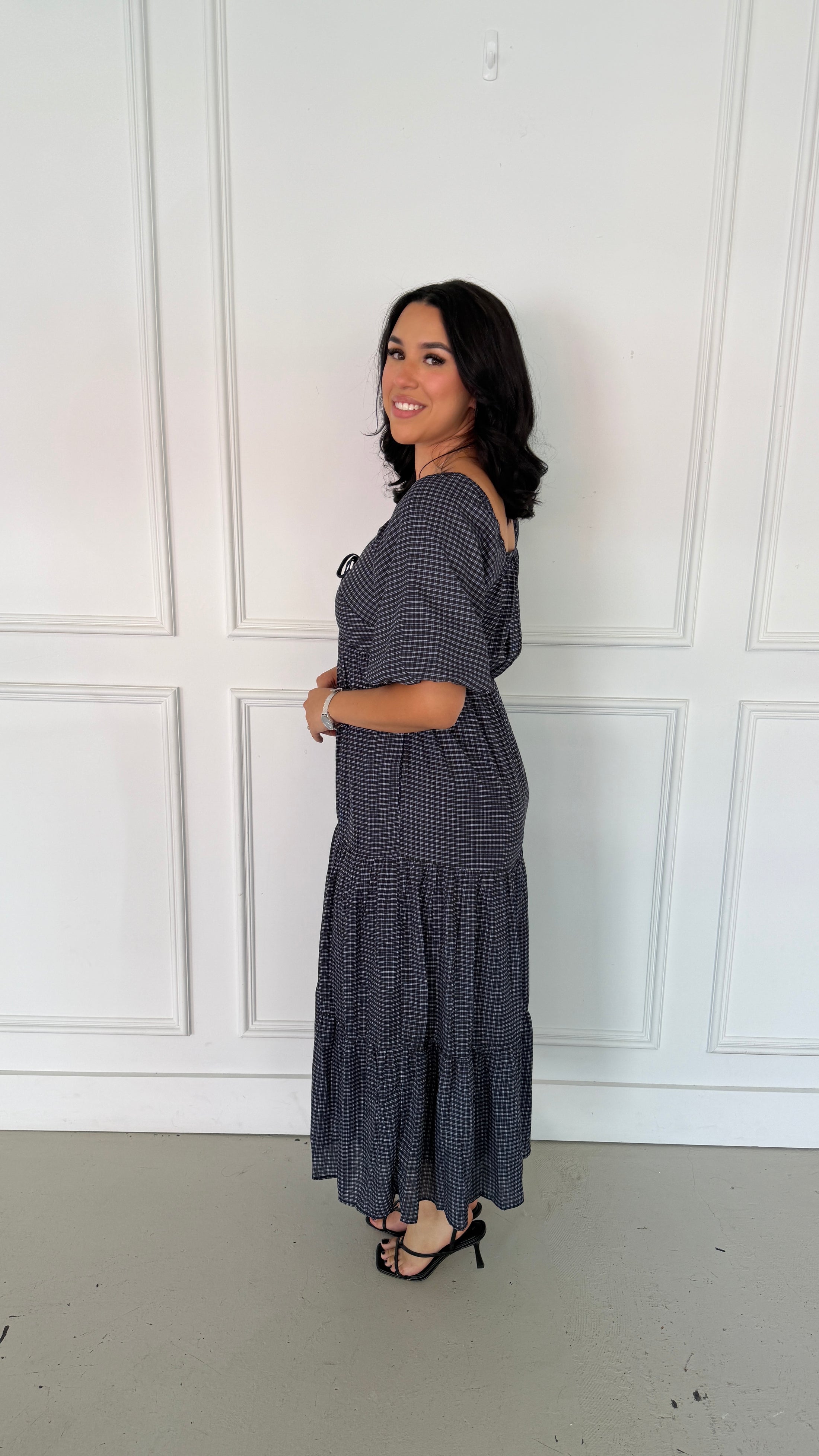 EVELYN NAVY DRESS