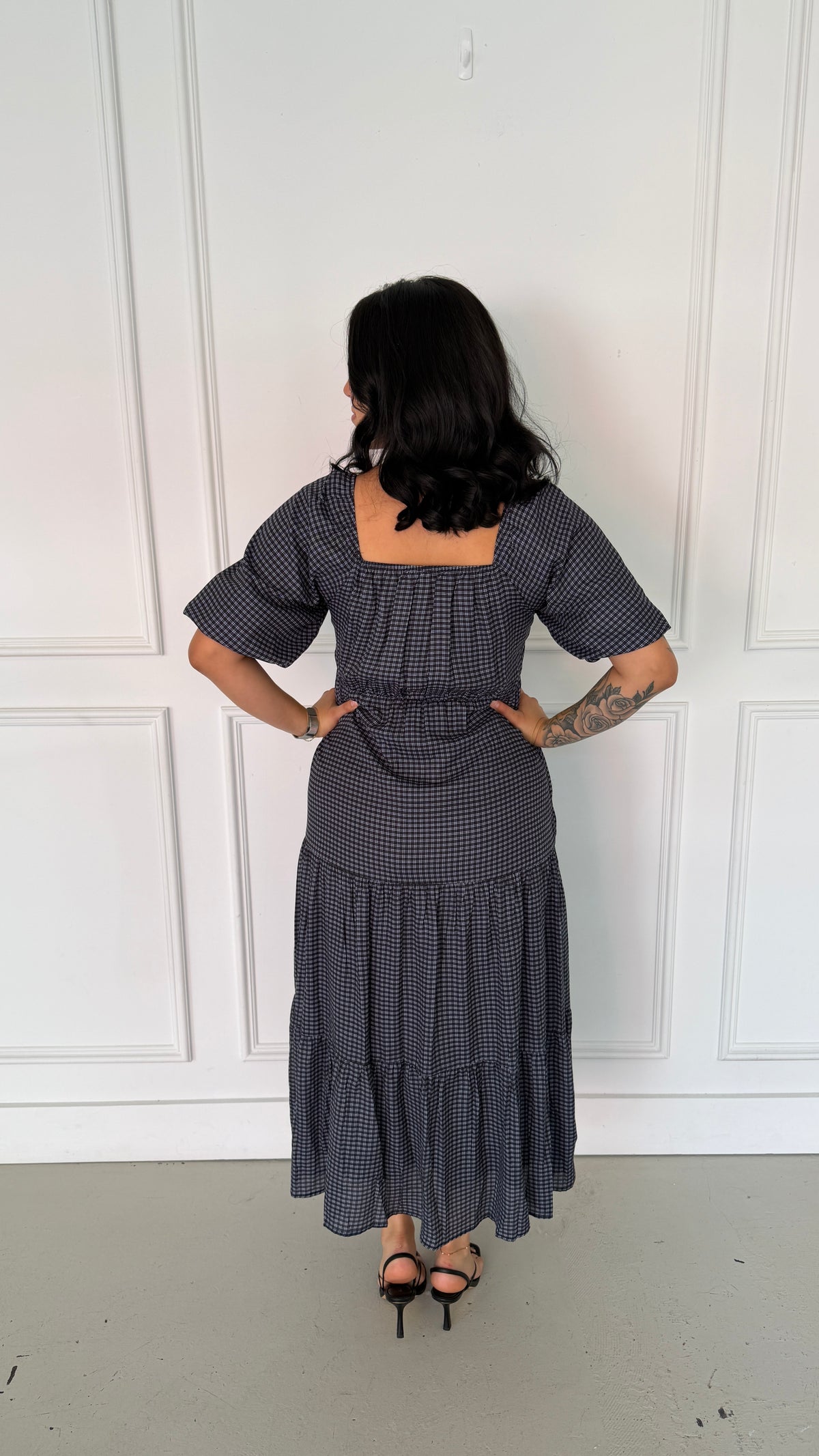 EVELYN NAVY DRESS