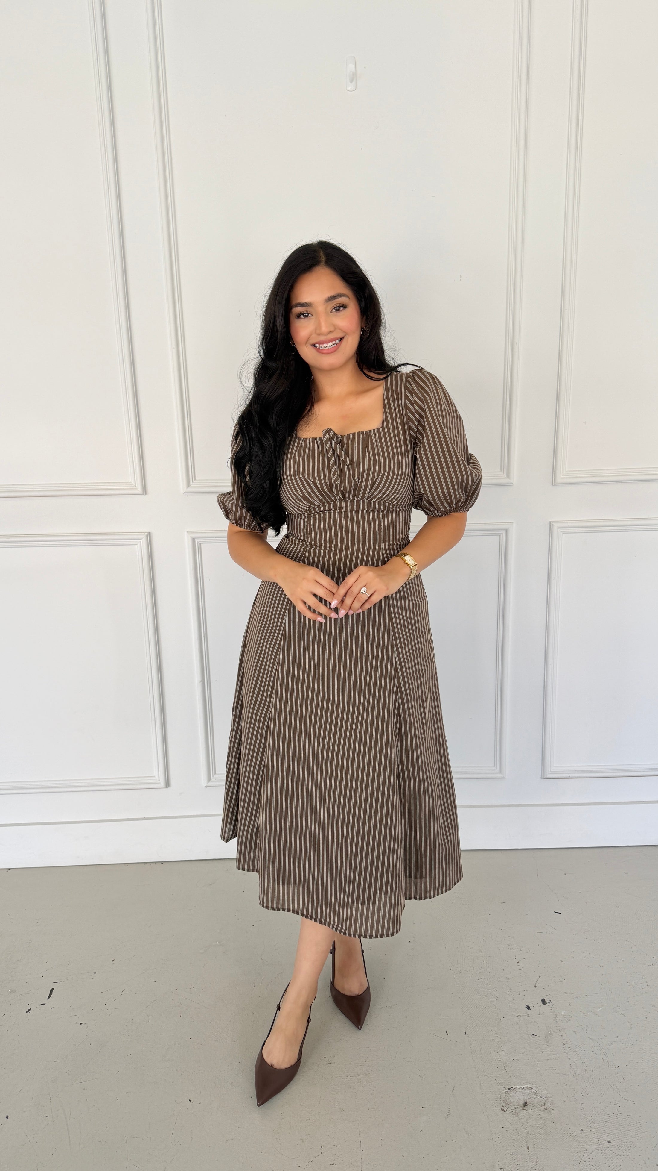 Autumn Bloom brown dress