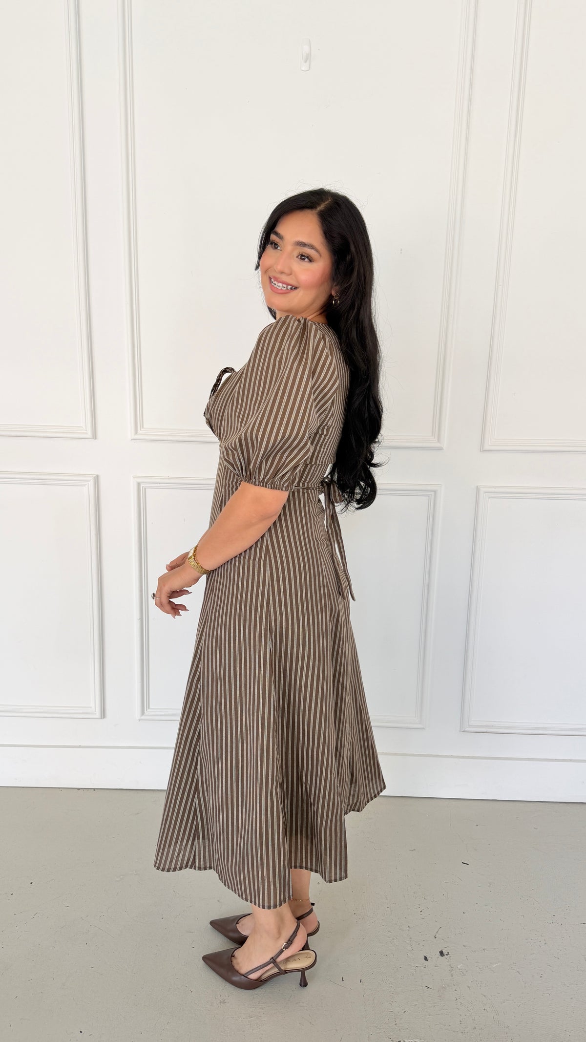 Autumn Bloom brown dress