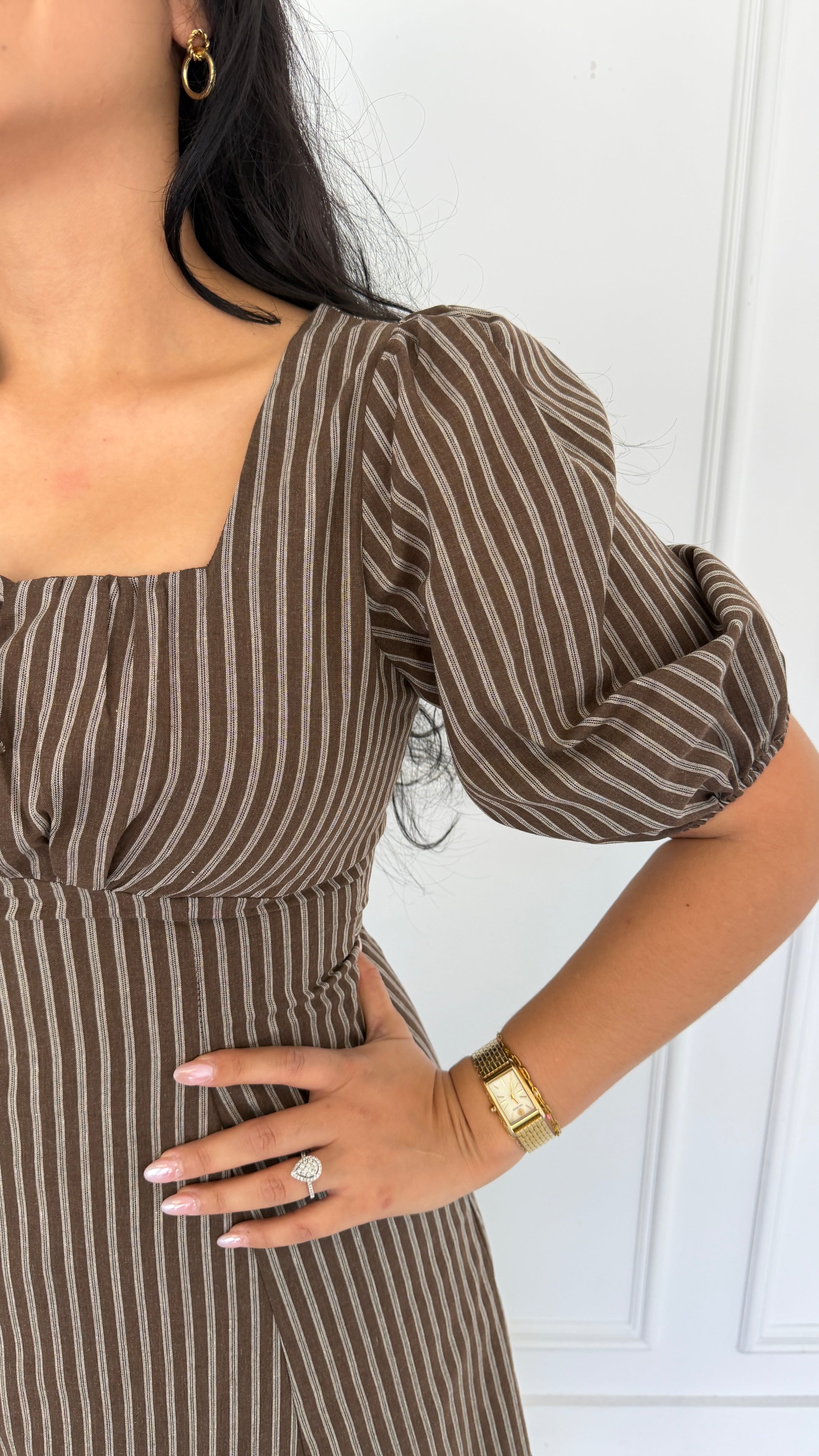 Autumn Bloom brown dress
