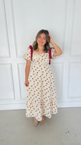 Load image into Gallery viewer, DARCY MULTI-RED DRESS
