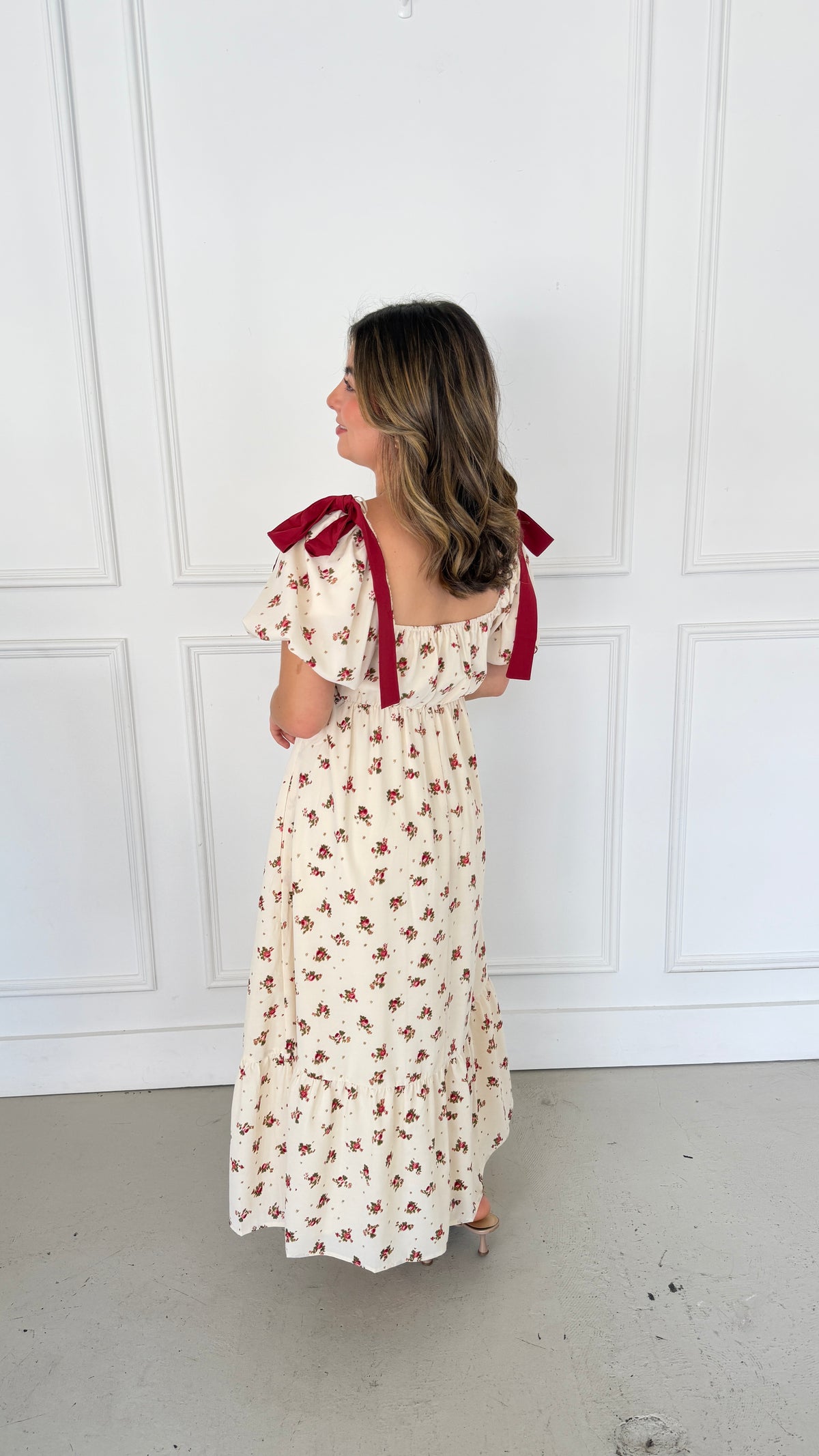 DARCY MULTI-RED DRESS