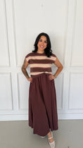 Load image into Gallery viewer, Ivy stripe brown dress
