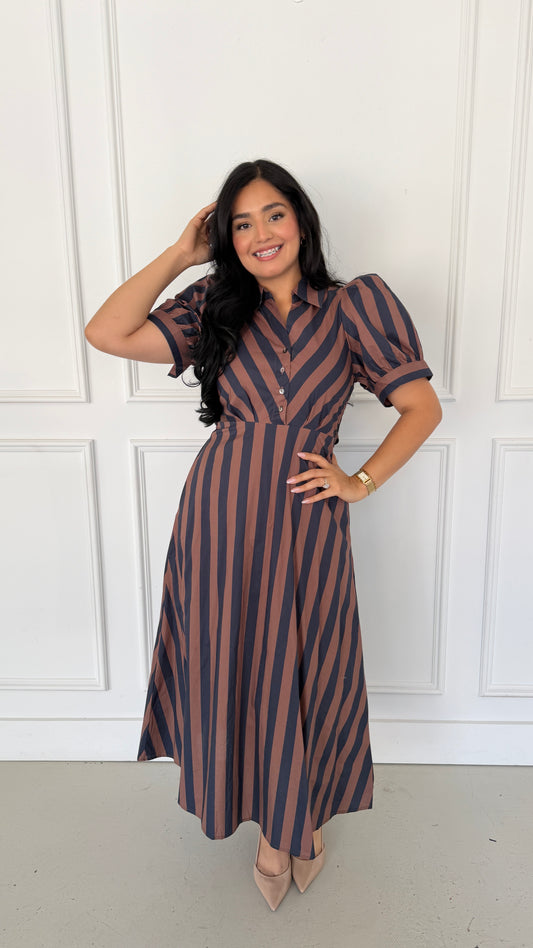 MADELINE BROWN MIDI DRESS
