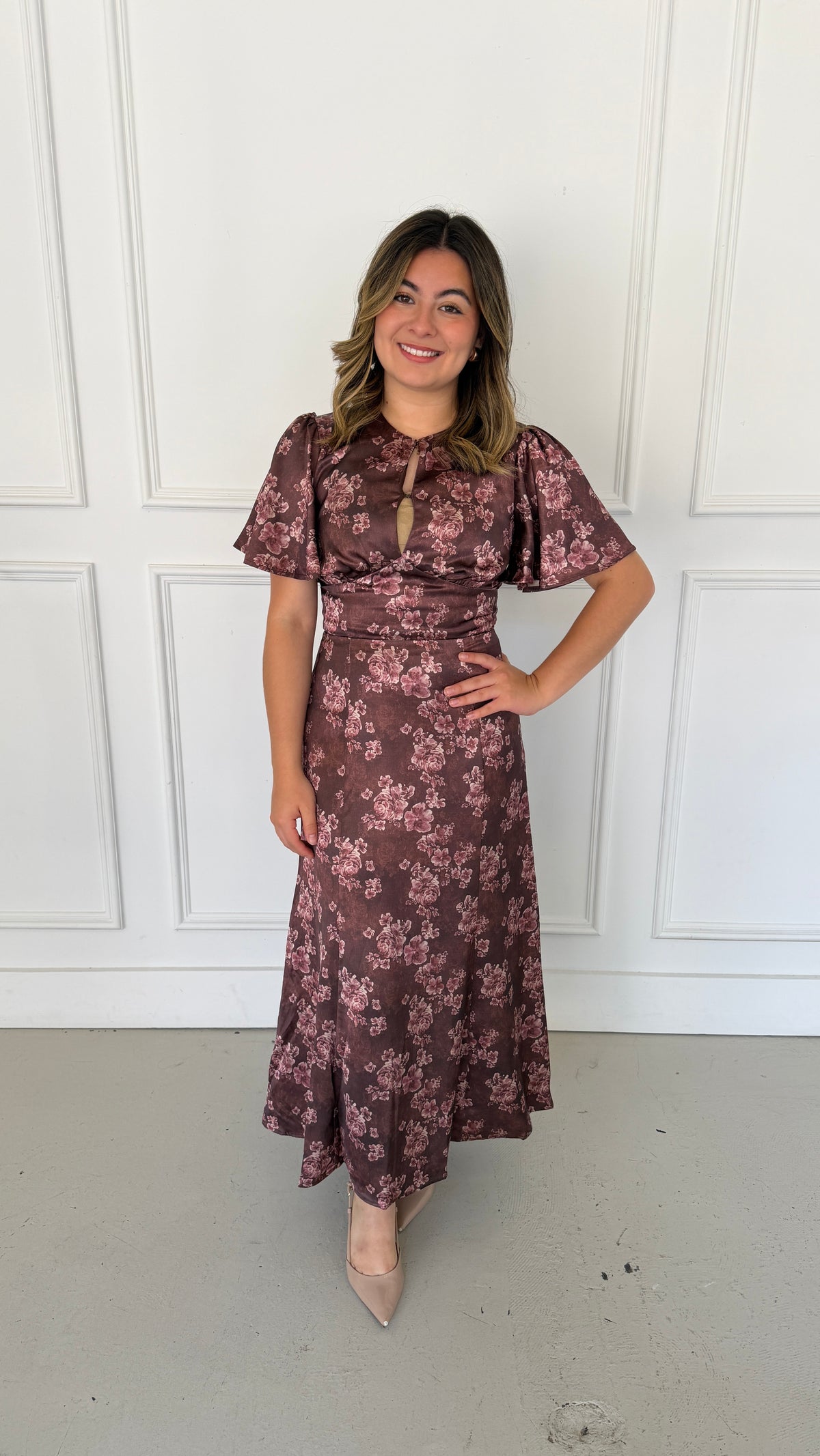 SCARLETT BROWN DRESS