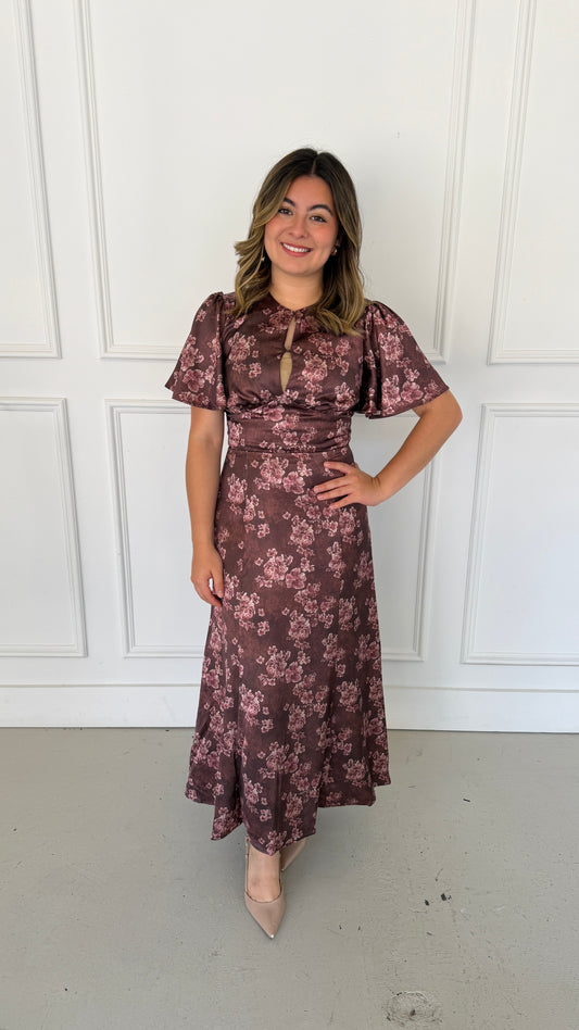SCARLETT BROWN DRESS