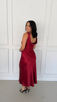 Load image into Gallery viewer, Maggie wine maxi dress
