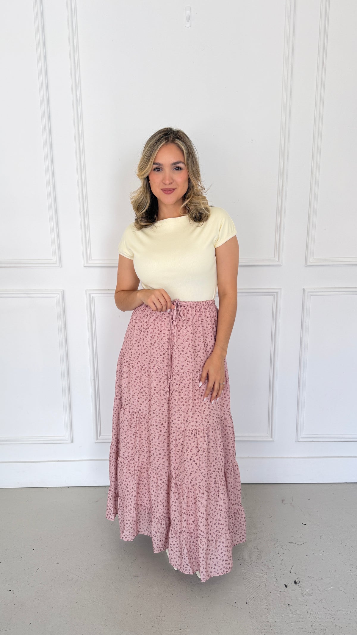 SOPHIA SOFT PINK SKIRT