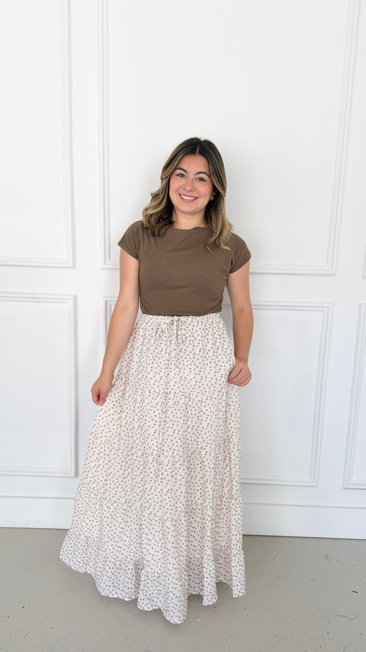 SOPHIA MULTI CREAM SKIRT