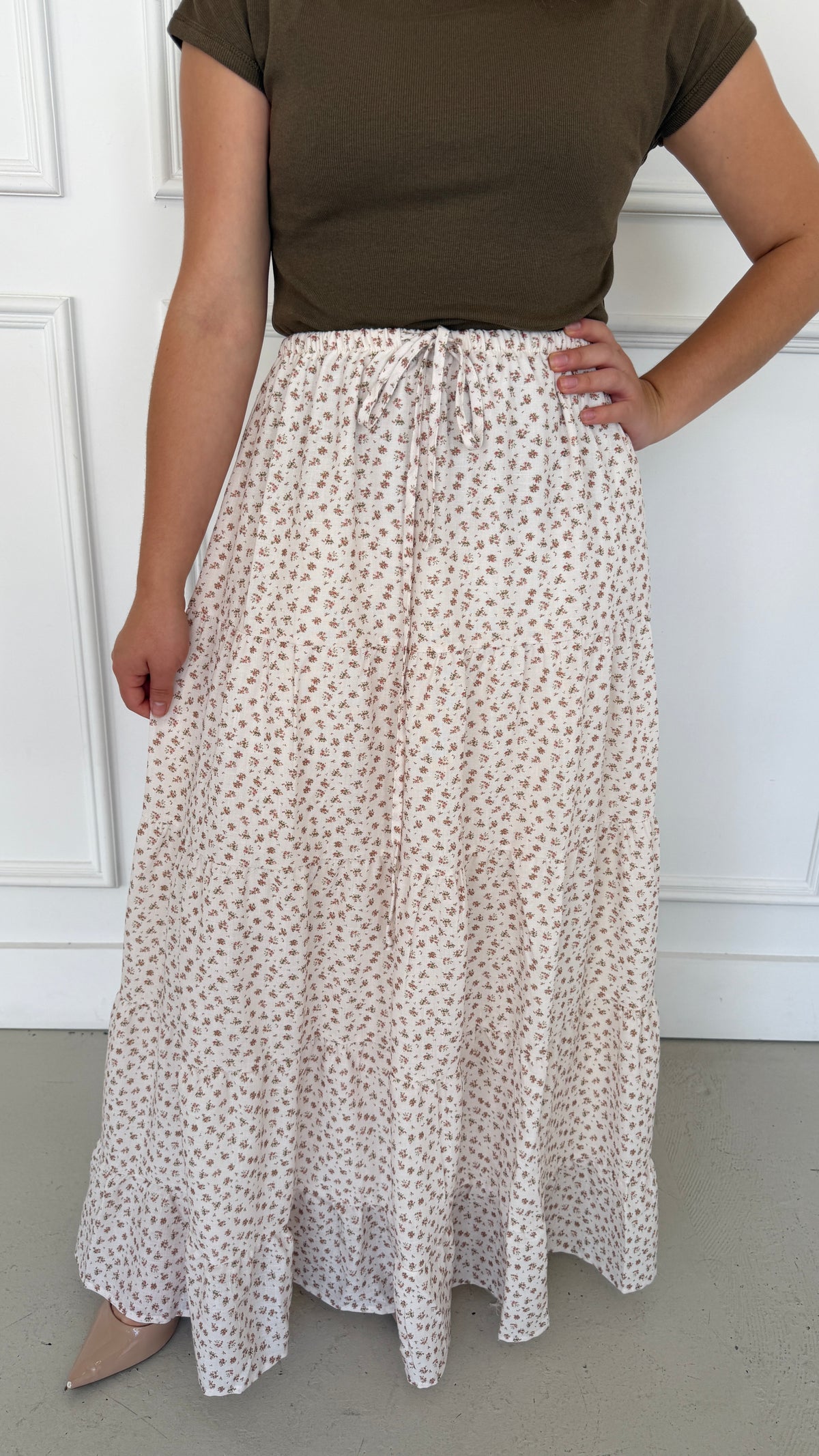 SOPHIA MULTI CREAM SKIRT