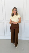 Load image into Gallery viewer, WILLOW SCARF BROWN PANTS

