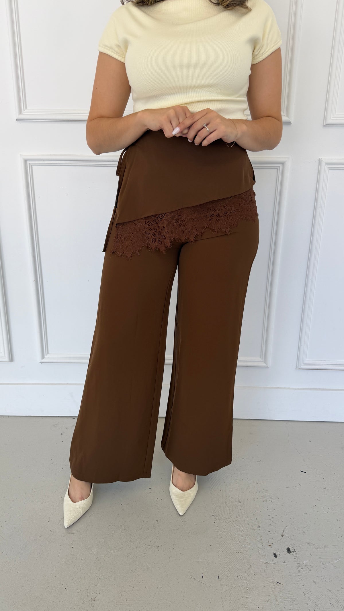 WILLOW SCARF BROWN PANTS