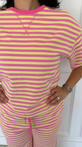 Load image into Gallery viewer, Eliana pink stripe set
