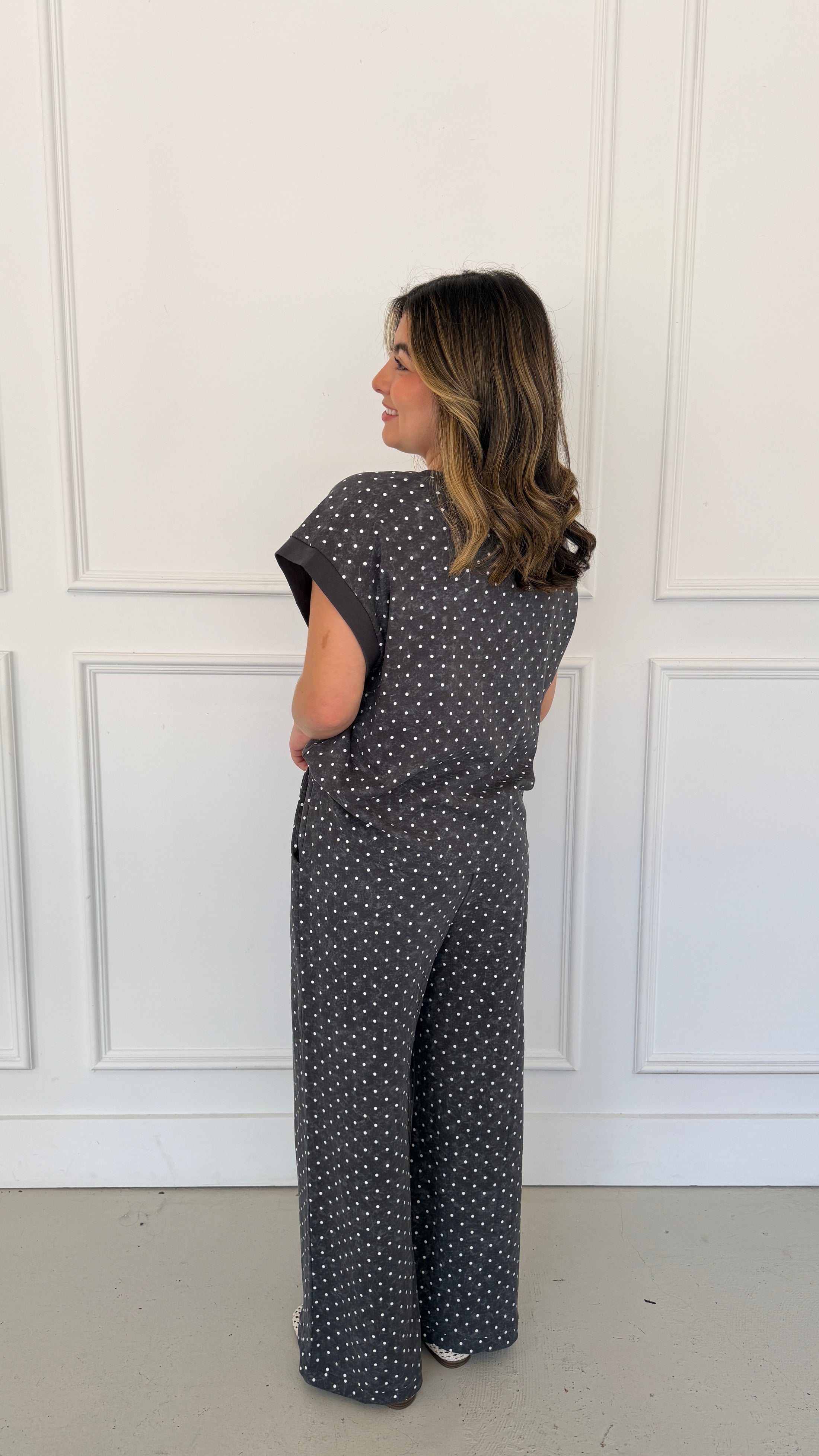 POLKA DOT SCUBA LOUNGE SET
