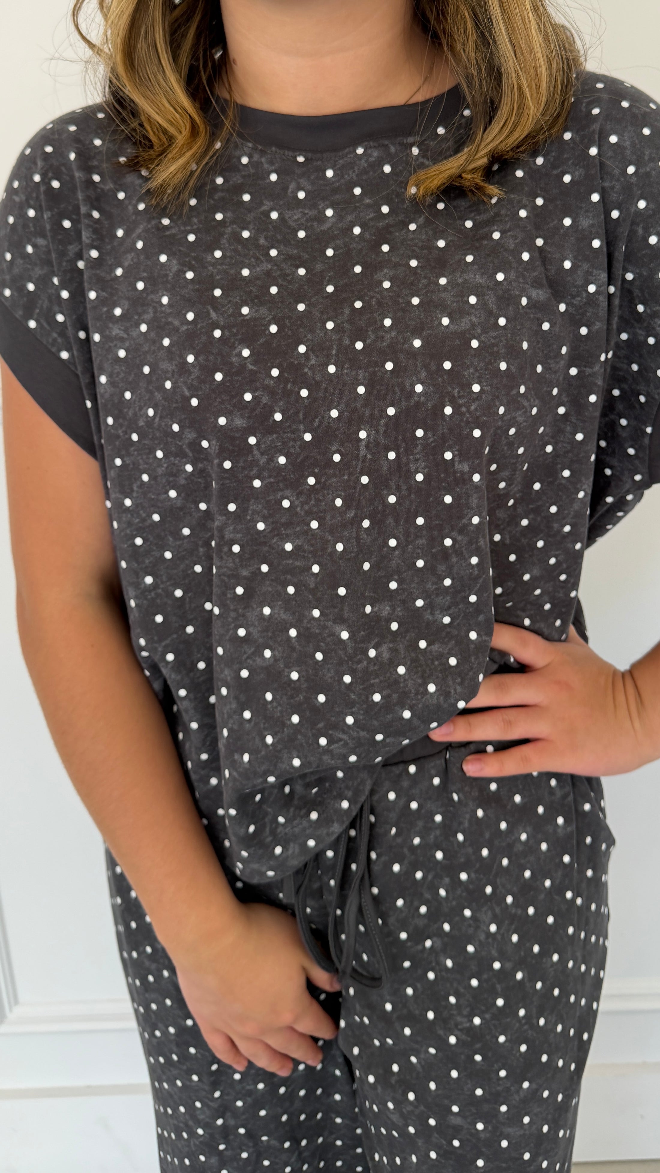 POLKA DOT SCUBA LOUNGE SET