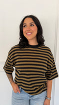 Load image into Gallery viewer, Millie black stripe top
