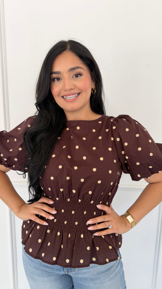 EMMA BROWN TOP